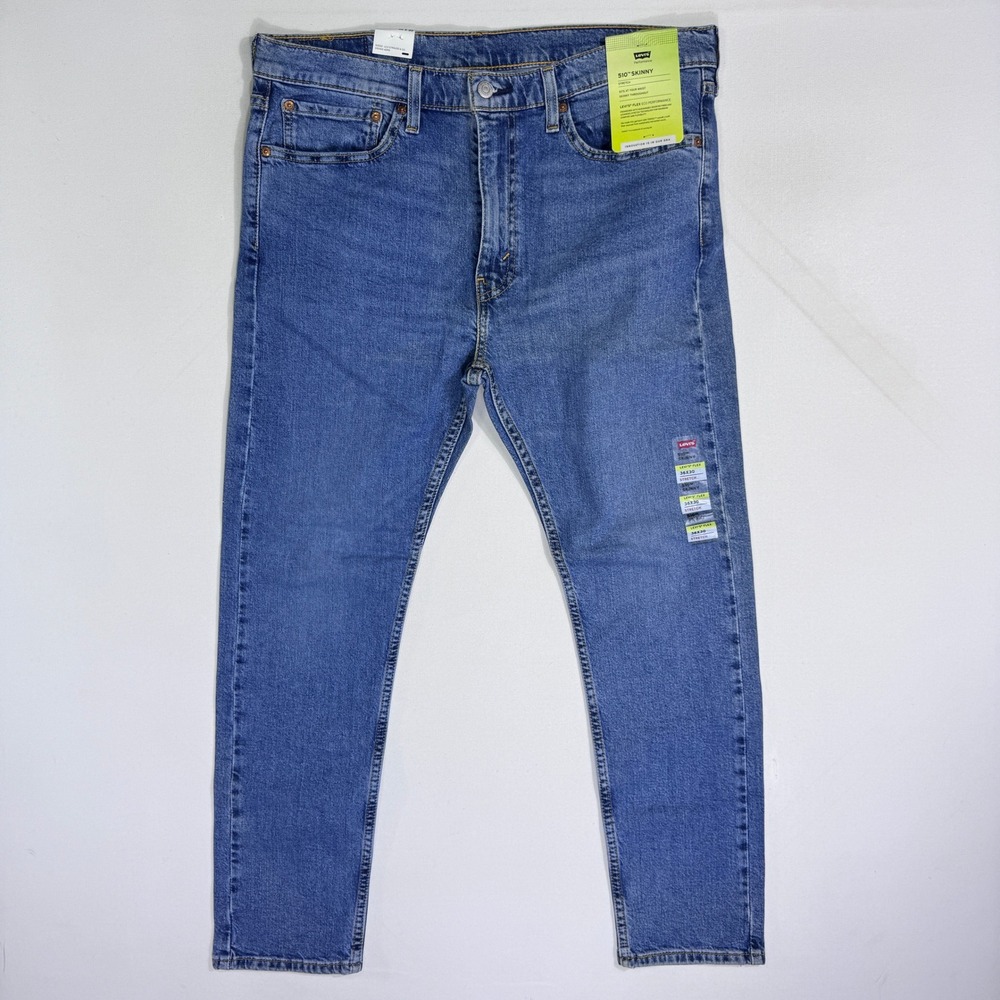 Levis 510 Skinny Jeans Mens 36x30 (36x28) Denim Levi Flex Eco Performance NWT